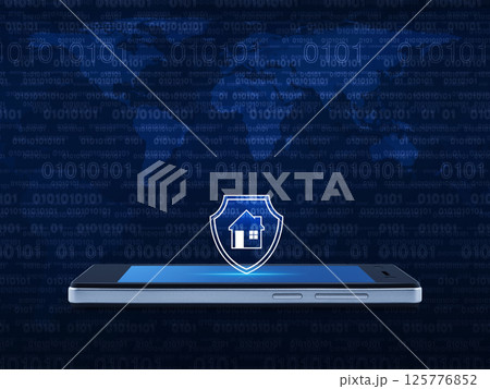 Business home insurance and security online concept, Elements of this image furnished by NASA Business home insurance and security online concept, Elements of this image furnished by NASA 125776852