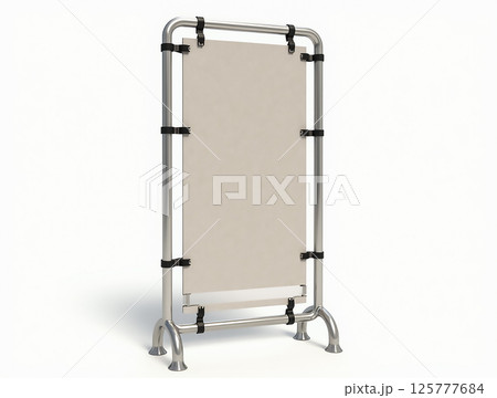 Metal frame sign holder for outdoor advertising in urban area Metal frame sign holder for outdoor advertising in urban area 125777684