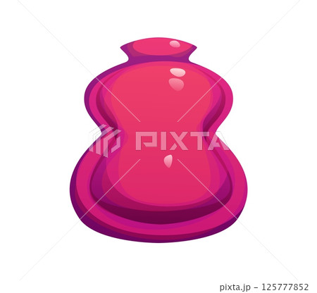 Medicine font, rubber heating pad digit 8 eight. Medicine ABC font numeral symbol, medical isolated cartoon vector typeface number. Hospital equipment alphabet typeface figure or math type digit 125777852