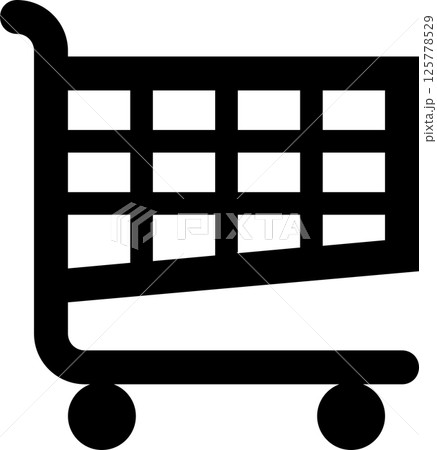 買い物かごのグラフィック素材イラスト 125778529