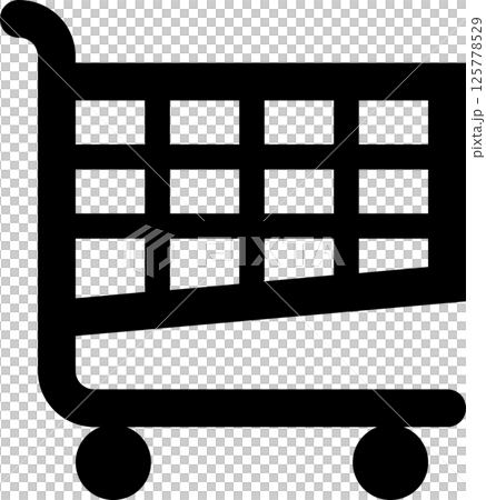 買い物かごのグラフィック素材イラスト 125778529