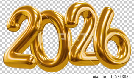 2026 Glossy Gold Numbers 2026 Glossy Gold Numbers 125778882