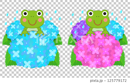 可愛いカエルのイラスト02 125779172