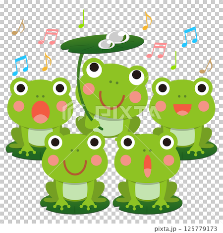 可愛いカエルのイラスト03 可愛いカエルのイラスト03 125779173