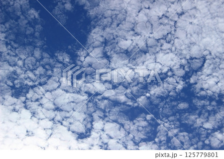 秋、青い空と白い雲 125779801