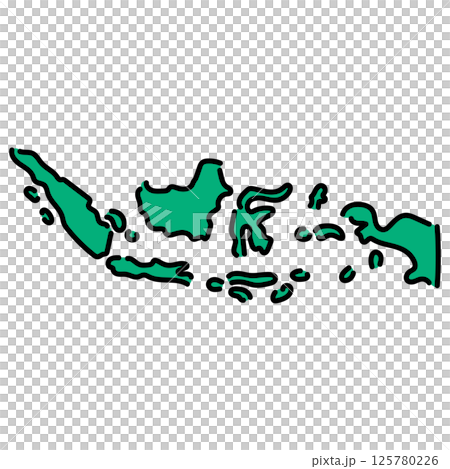 Handwritten_Indonesia_vector material 125780226