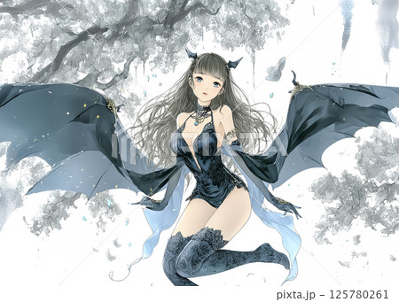 コウモリの妖精　森 125780261