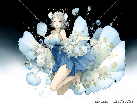 ウミウシの妖精のイラスト素材 125780752