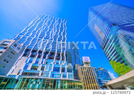 日本の東京都市景観 渋谷ストリームや渋谷スクランブルスクエアなど渋谷“東急村”のビル群 125780973