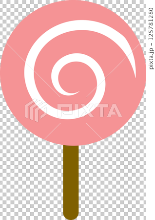 Lollipop graphic illustration 125781280