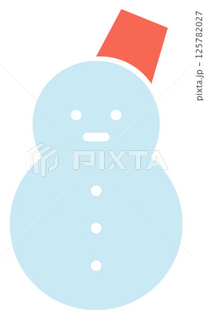 雪だるまのアイコンイラスト 125782027