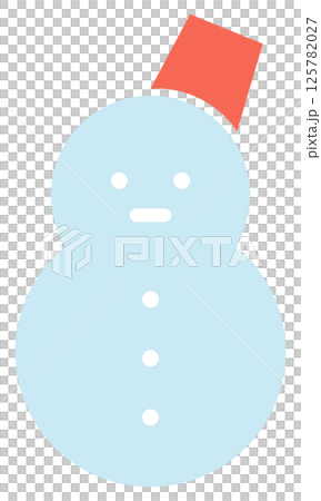 雪だるまのアイコンイラスト 125782027