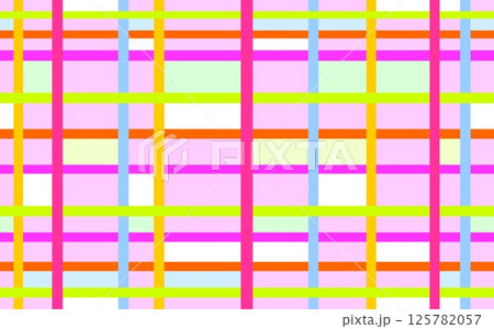 幾何学模様 格子 四角形 ピンク オレンジ色 グリーン 幾何学模様 格子 四角形 ピンク オレンジ色 グリーン 125782057