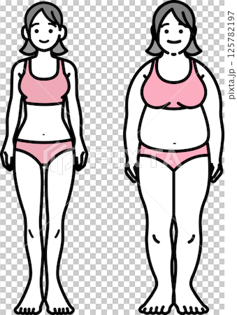 ダイエット成功した女性 125782197