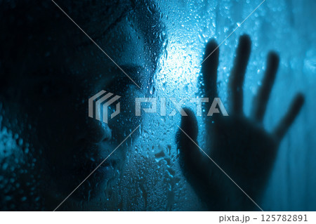 Silhouette in Blue 125782891