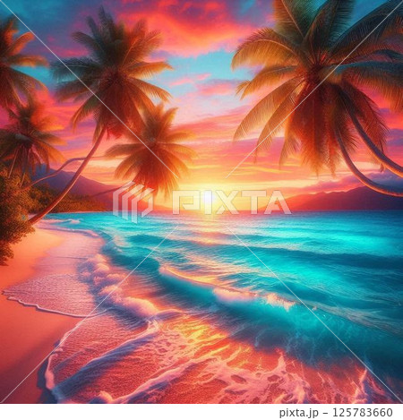 ビーチ 砂浜 マリンブルー ビーチ 砂浜 マリンブルー 125783660