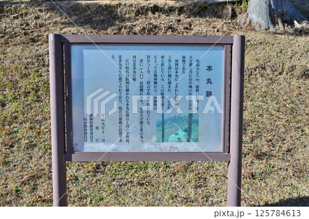 富士山を望む伊豆国「山中城」　障子堀と曲輪 125784613