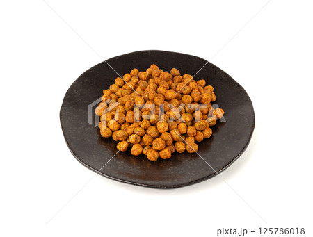 Roasted chickpeas, leblebi pile, spicy fried chana, crispy chick peas with mint and spices, east snack Roasted chickpeas, leblebi pile, spicy fried chana, crispy chick peas with mint and spices, east snack 125786018