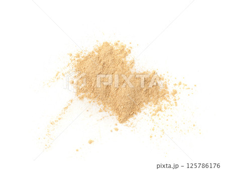 Maca powder isolated, dry Peruvian ginseng powder, ground ayak willku superfood, organic 125786176