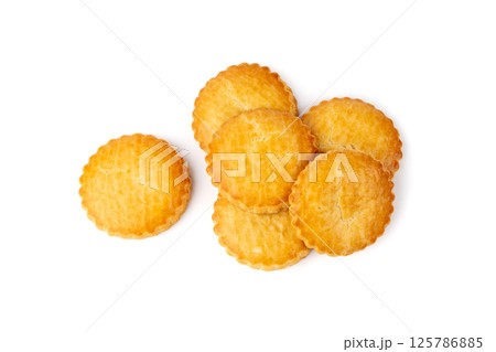Netherlands traditional cookies isolated, Holland almond filled cake, Dutch marzipan pastry Netherlands traditional cookies isolated, Holland almond filled cake, Dutch marzipan pastry 125786885
