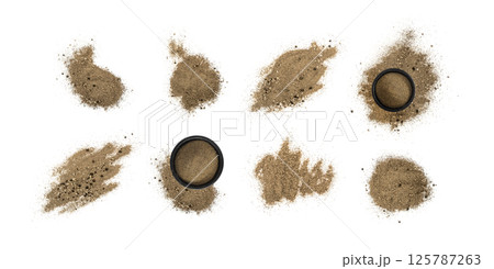 Ground Black Pepper Isolated Ground Black Pepper Isolated 125787263