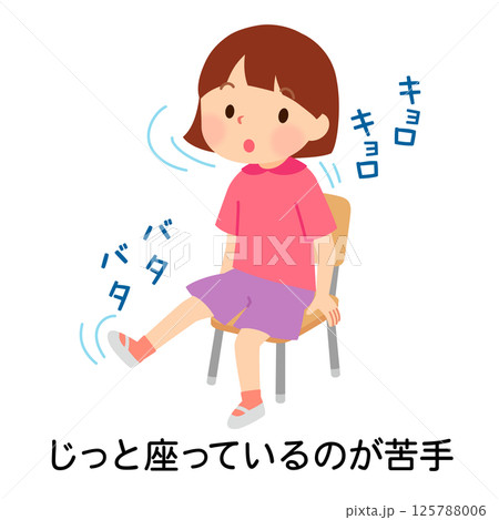 じっとしているのが苦手な子ども 多動性 発達障害 じっとしているのが苦手な子ども 多動性 発達障害 125788006