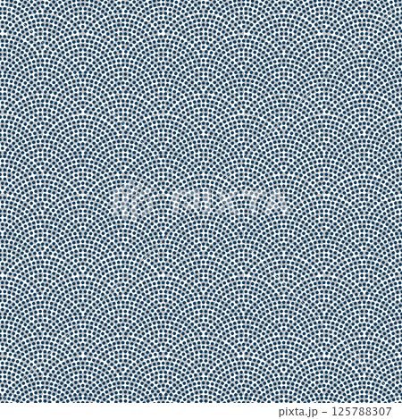 Seamless Japanese shark pattern, traditional Japanese background material 125788307