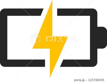乾電池のグラフィック素材イラスト 乾電池のグラフィック素材イラスト 125788505