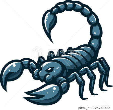 シンプルなサソリのイラスト	 125789382