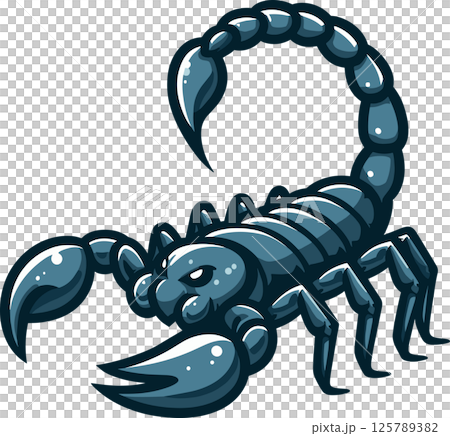 シンプルなサソリのイラスト	 125789382