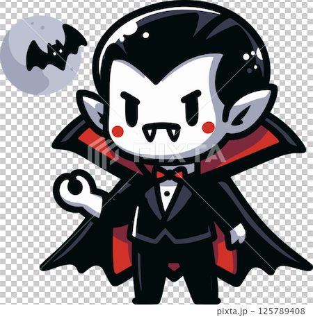 Deformed vampire illustration 125789408