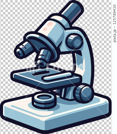 Simple microscope illustration 125789410