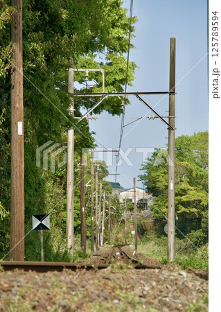 三岐鉄道の線路(ナローゲージ) 三岐鉄道の線路(ナローゲージ) 125789594