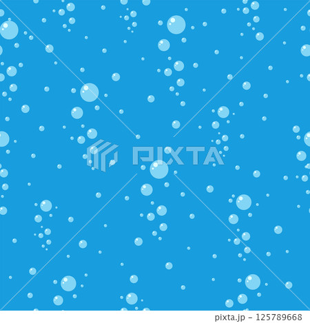 Water air bubble seamless pattern 125789668