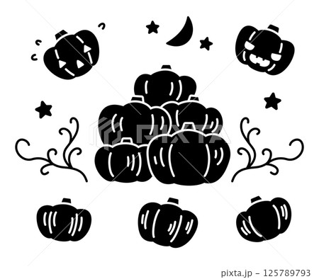 ジャックオランタン ジャックオーランタン ハロウィン パンプキン かぼちゃ 125789793