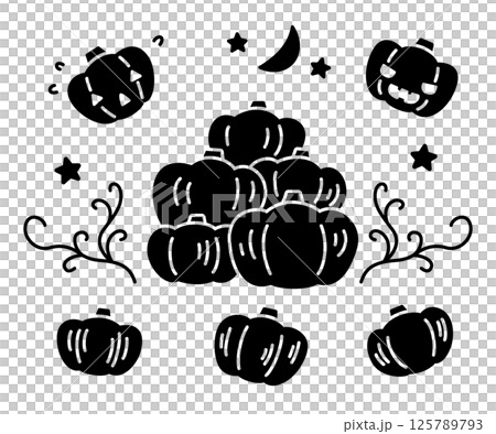 ジャックオランタン ジャックオーランタン ハロウィン パンプキン かぼちゃ 125789793