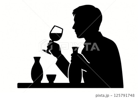 酒を楽しむ飲み比べの時間 125791748