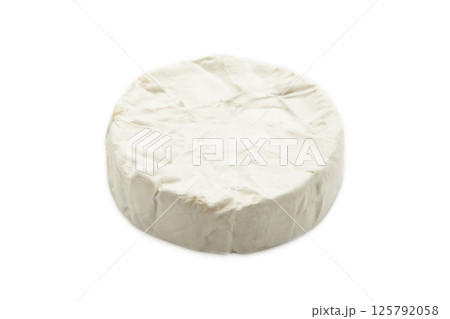 Camembert cheese isolated on white background. Camembert cheese isolated on white background. 125792058