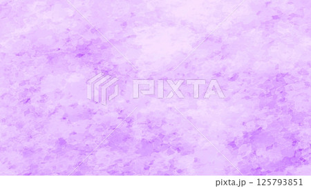 水彩風の背景フレーム素材 チラシ・Web・動画 背景素材 16:9サイズ 紫 125793851