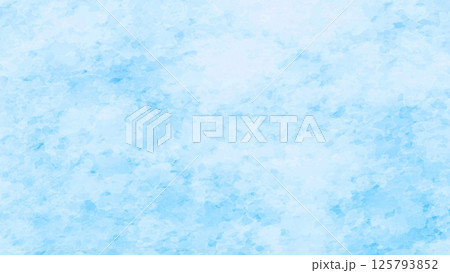 水彩風の背景フレーム素材 チラシ・Web・動画 背景素材 16:9サイズ 水色 水彩風の背景フレーム素材 チラシ・Web・動画 背景素材 16:9サイズ 水色 125793852
