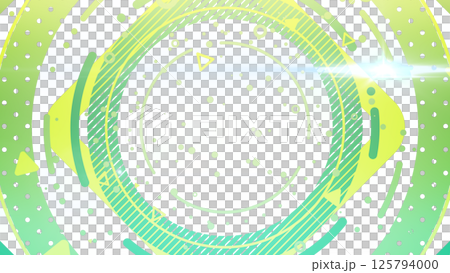 Pop background with large circles, shapes and patterns/Transparent background - Green Pop background with large circles, shapes and patterns/Transparent background - Green 125794000