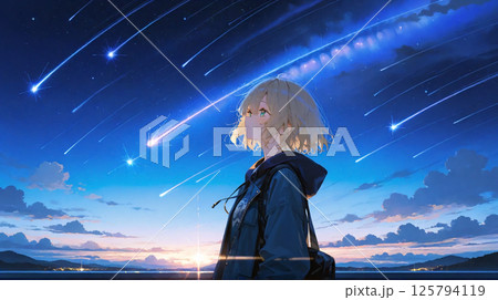 流星の夜に願う　星に願いを 125794119
