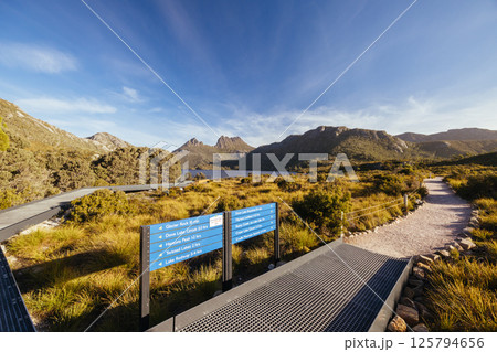 Cradle Mountain in Tasmania Australia Cradle Mountain in Tasmania Australia 125794656