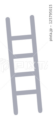 Step ladder hand drawn doodle 125795015