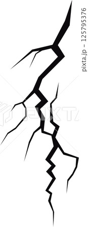 Cracks stretch across a black surface, implying stress, damage, or breaking. Great for depicting fragility and vulnerability. Cracks stretch across a black surface, implying stress, damage, or breaking. Great for depicting fragility and vulnerability. 125795376
