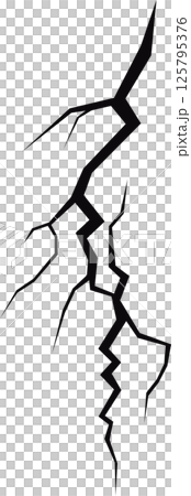 Cracks stretch across a black surface, implying stress, damage, or breaking. Great for depicting fragility and vulnerability. Cracks stretch across a black surface, implying stress, damage, or breaking. Great for depicting fragility and vulnerability. 125795376
