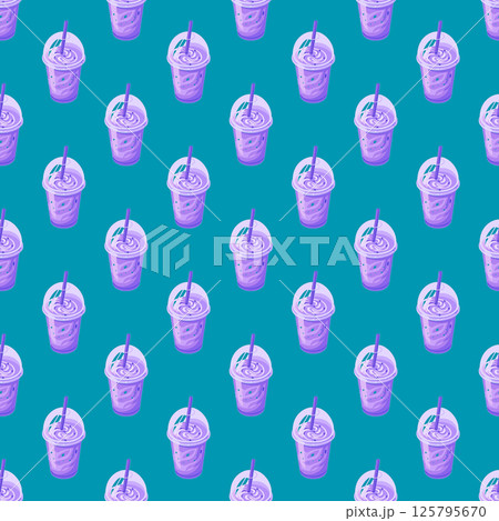 seamless background with different hamburger. 125795670