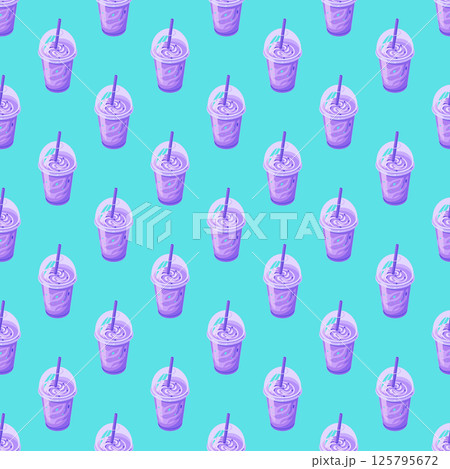 seamless background with different hamburger. 125795672