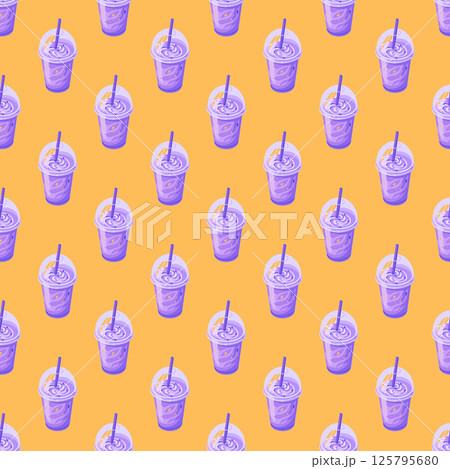 seamless background with different hamburger. 125795680