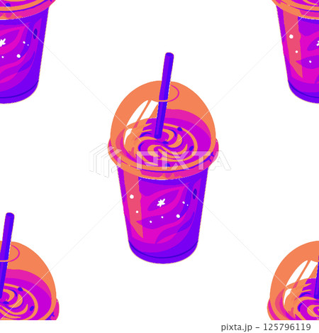 seamless background with different hamburger. 125796119